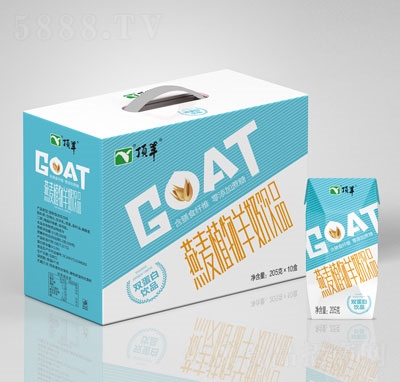 頂羊燕麥植物羊奶復(fù)合蛋白飲料205gX10盒